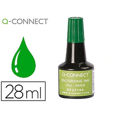    Tinta para almofada verde frasco 28 ml.