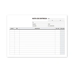 Bloco Entregas triplicado 155x215 5 un.