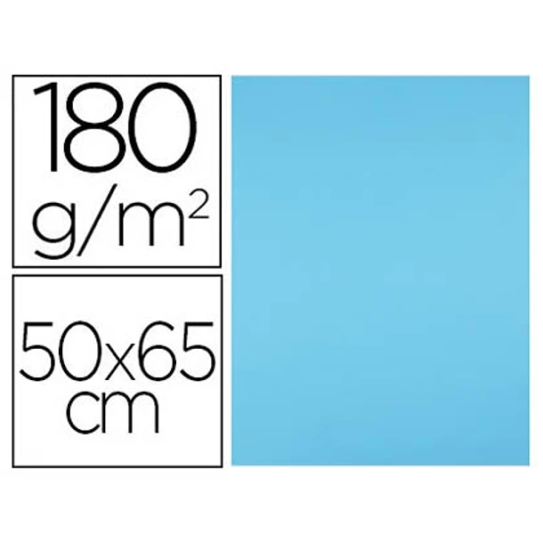 Cartolina 50x65 180gr 25fl Azul Celeste 