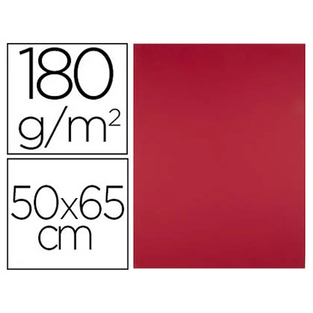 Cartolina 50x65 180gr 25fl Vermelho Natal 