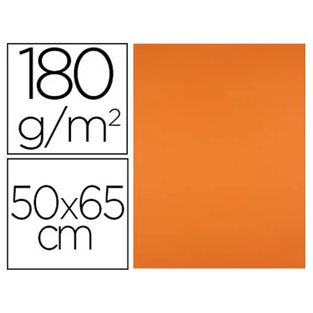 Cartolina 50x65 180gr 25fl Laranja 