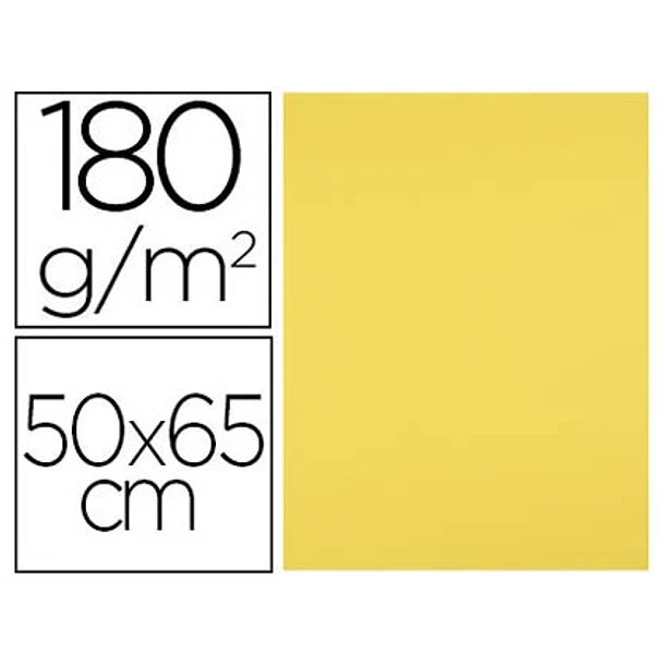 Cartolina 50x65 180gr 25fl Amarelo Limão 