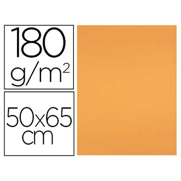 Cartolina 50x65 180gr 25fl Tangerina 
