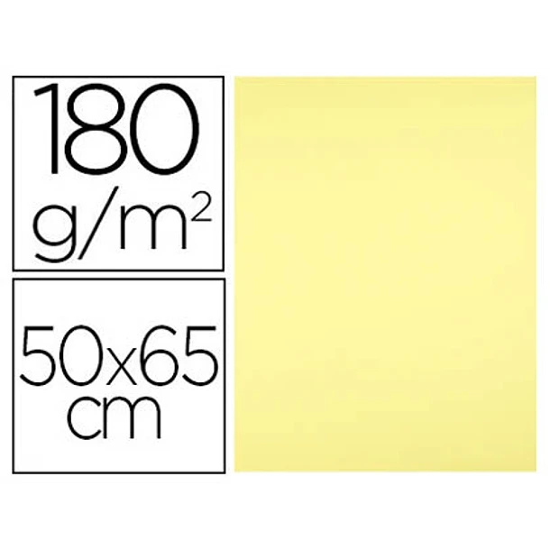 Cartolina 50x65 180gr 25fl Amarelo Medio 