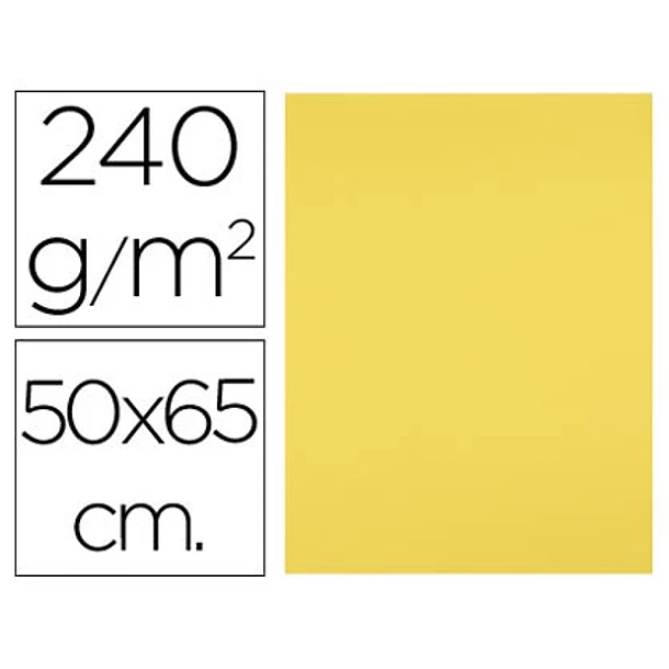 Cartolina 50x65cm 240gr amarelo 