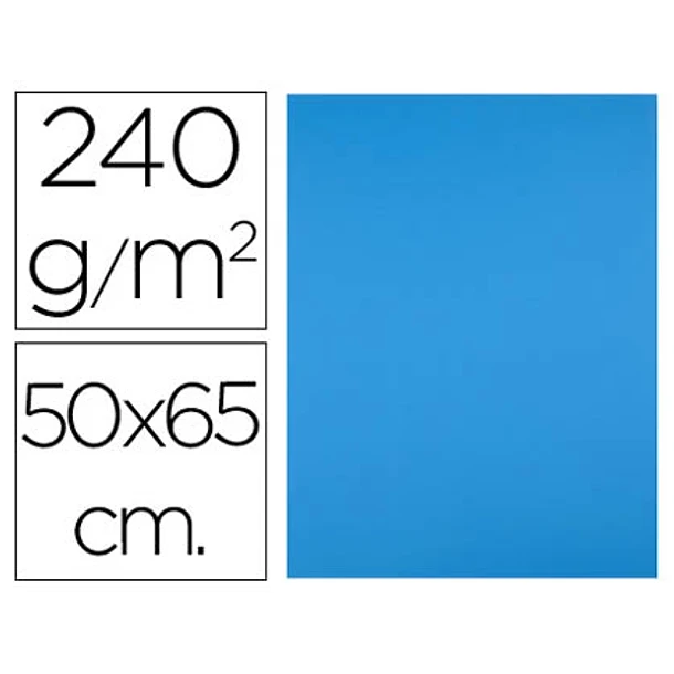 Cartolina 50x65cm 240gr  azul celeste 