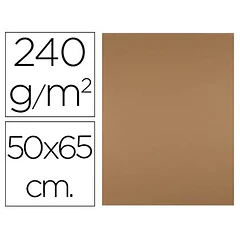Cartolina 50x65cm 240gr castanho claro