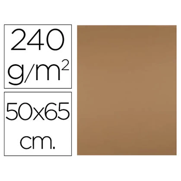 Cartolina 50x65cm 240gr castanho claro 