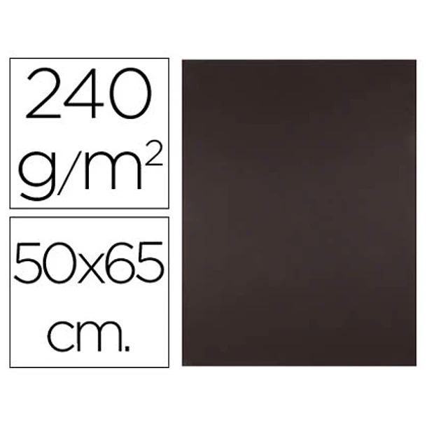 Cartolina 50x65cm 240gr castanho escuro 