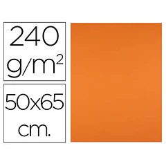 Cartolina 50x65cm 240gr laranja forte