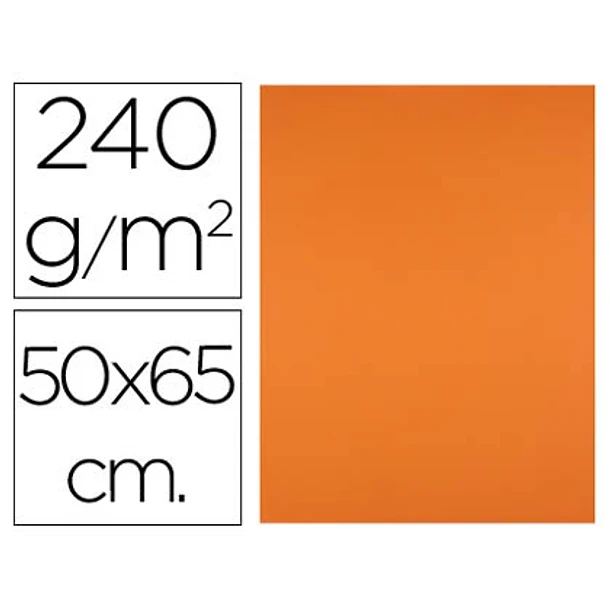 Cartolina 50x65cm 240gr laranja forte 