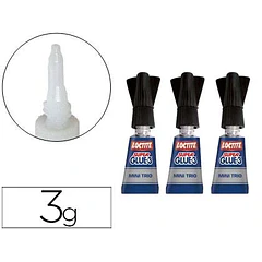 Cola Loctite super glue - 3x1 gr blisters mini trio.