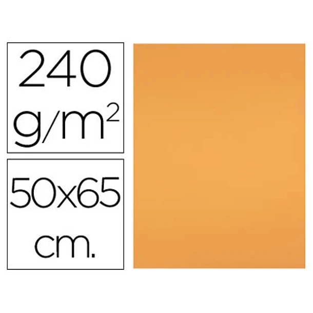 Cartolina 50x65cm 240gr tangerina 