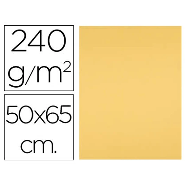 Cartolina 50x65cm 240gr amarelo forte 
