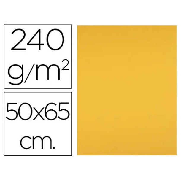 Cartolina 50x65cm 240gr amarelo velho 