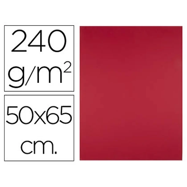Cartolina 50x65cm 240gr vermelho natal 