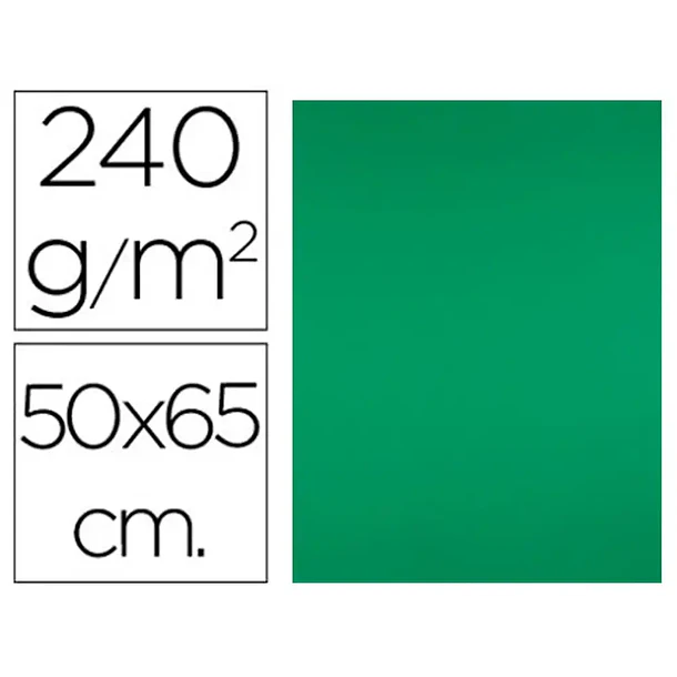 Cartolina 50x65cm 240gr verde natal 