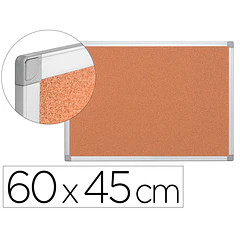 Quadro de cortica  com caixilho em aluminio 60 x 40 cm