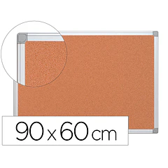 Quadro de cortica com caixilho em aluminio 60 x 90 cm.