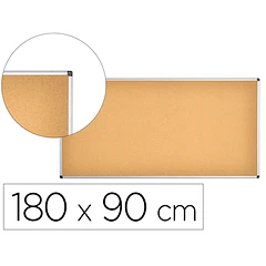  Quadro de cortica moldura em aluminio 180x90 cm.
