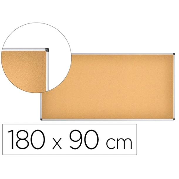  Quadro de cortica moldura em aluminio 180x90 cm. 1