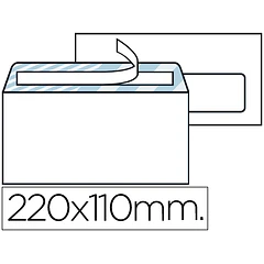 Envelopes 110x220 autodex c/janela cx.500