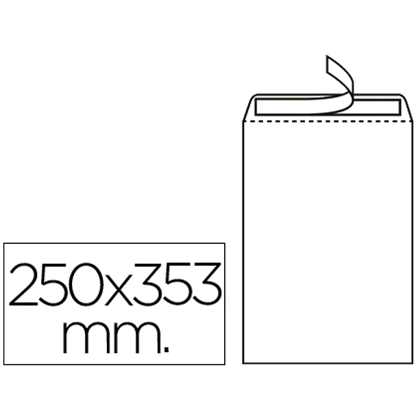 Envelopes 250x353 autodex c/folio prolongado 250un. 1