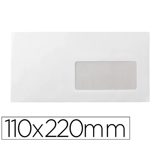Envelopes 110x220 autodex c/janela 25un. 