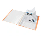Capa catalogo 10 bl polipropileno A4  laranja flur. 2