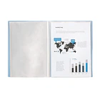 Capa catalogo 30bl polipropileno A4 azul celeste opaco 2