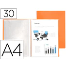 Capa catalogo 30bl polipropileno A4 laranja flur. 1