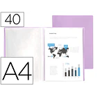 Capa catalogo 40bl polipropileno A4 lavanda opaco 1