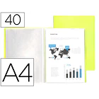 Capa catalogo 40bl polipropileno A4  amarelo flur. 1