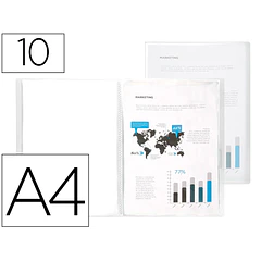 Capa catalogo 10 bl A4  transparente