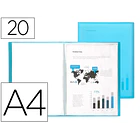 Capa catalogo 20 bl A4  azul transp. 1