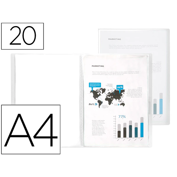 Capa catalogo 20 bl A4  transparente 1