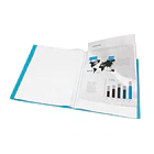 Capa catalogo 30 bolsas polipropileno A4 azul. 2