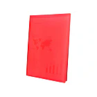 Capa catalogo  40 bl polipropileno A4 traslucida vermelho frosty. 3
