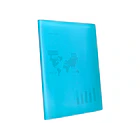 Capa catalogo  60 bl polipropileno A4 traslucida azul frosty. 3