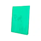 Capa catalogo  60 bl polipropileno A4 traslucida verde 3