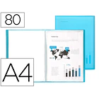 Capa catalogo  80 bl polipropileno A4 traslucida azul 1