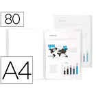 Capa catalogo  80 bl polipropileno A4 traslucida transparente 1