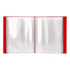 Capa catalogo  100 bl c/ cx A4 vermelho translucido 2