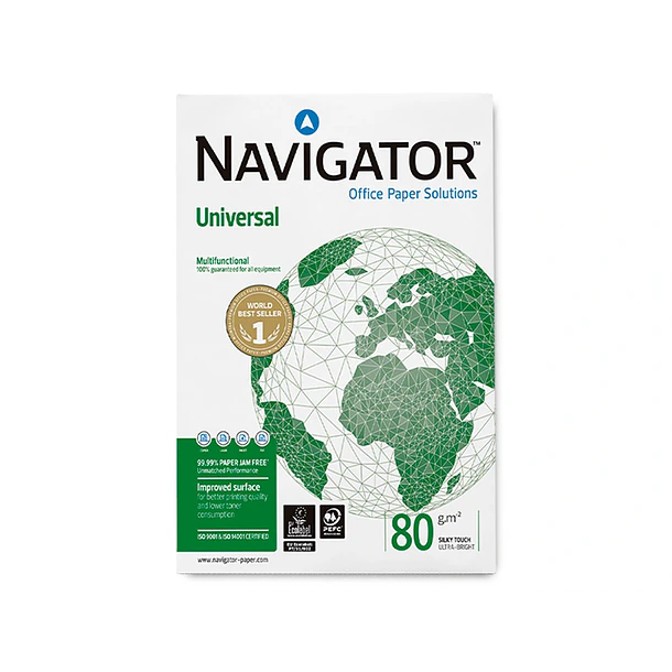 Papel fotocopia A4 80gr Navigator 6x400fl. 