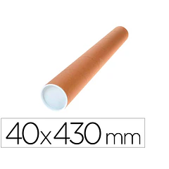 Tubo de cartao portadocumentos  40x430 mm.