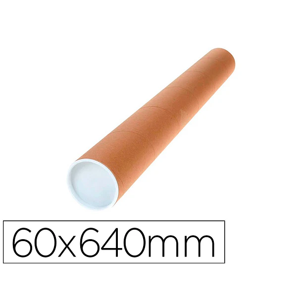 Tubo de cartao porta documentos  60x640 mm. 1