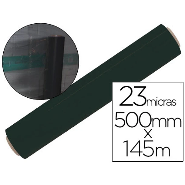  Filme em bobine preto 500mm x 145 mt  23 microns. 1