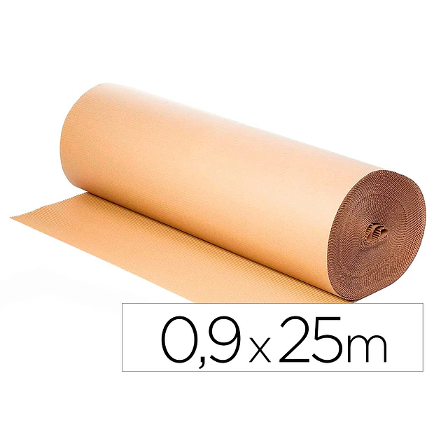 Cartao ondulado 0,90x25m 250 g/m2 kraft. 1