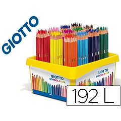 Lapis cor giotto  schoolpack 192 un 12 cores x 16 un.