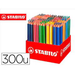 Lapis de cor stabilo  schoolpack de 300un 20 cores sort.